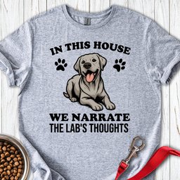 Narrate Silver Labs T Shirt Gift For Dog Lover