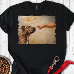 Pitbull Brindle Creation T Shirt Gift For Dog Lover