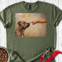Pitbull Brindle Creation T Shirt Gift For Dog Lover