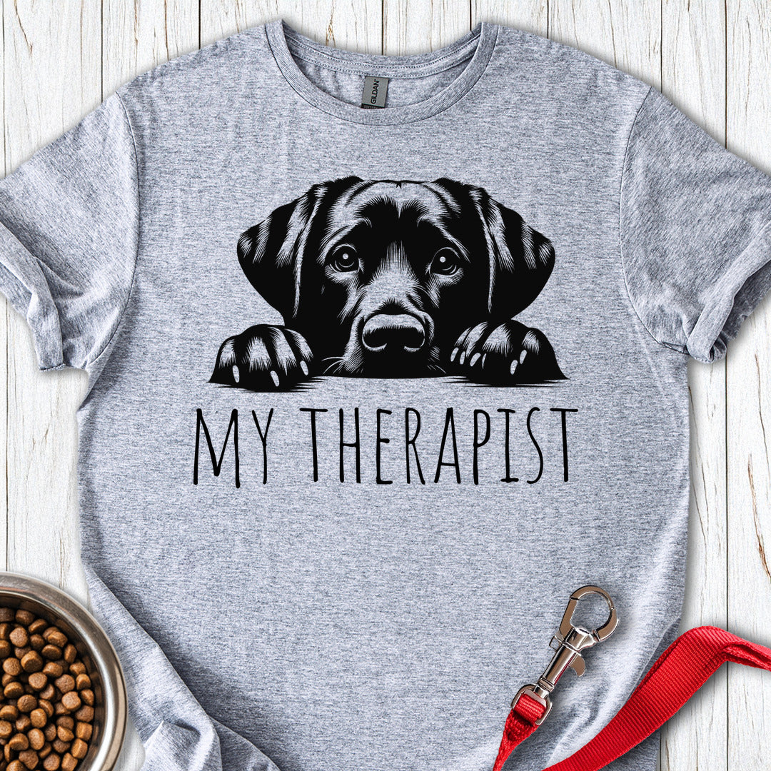 My Therapist Labrador Tee Gift For Dog Lover