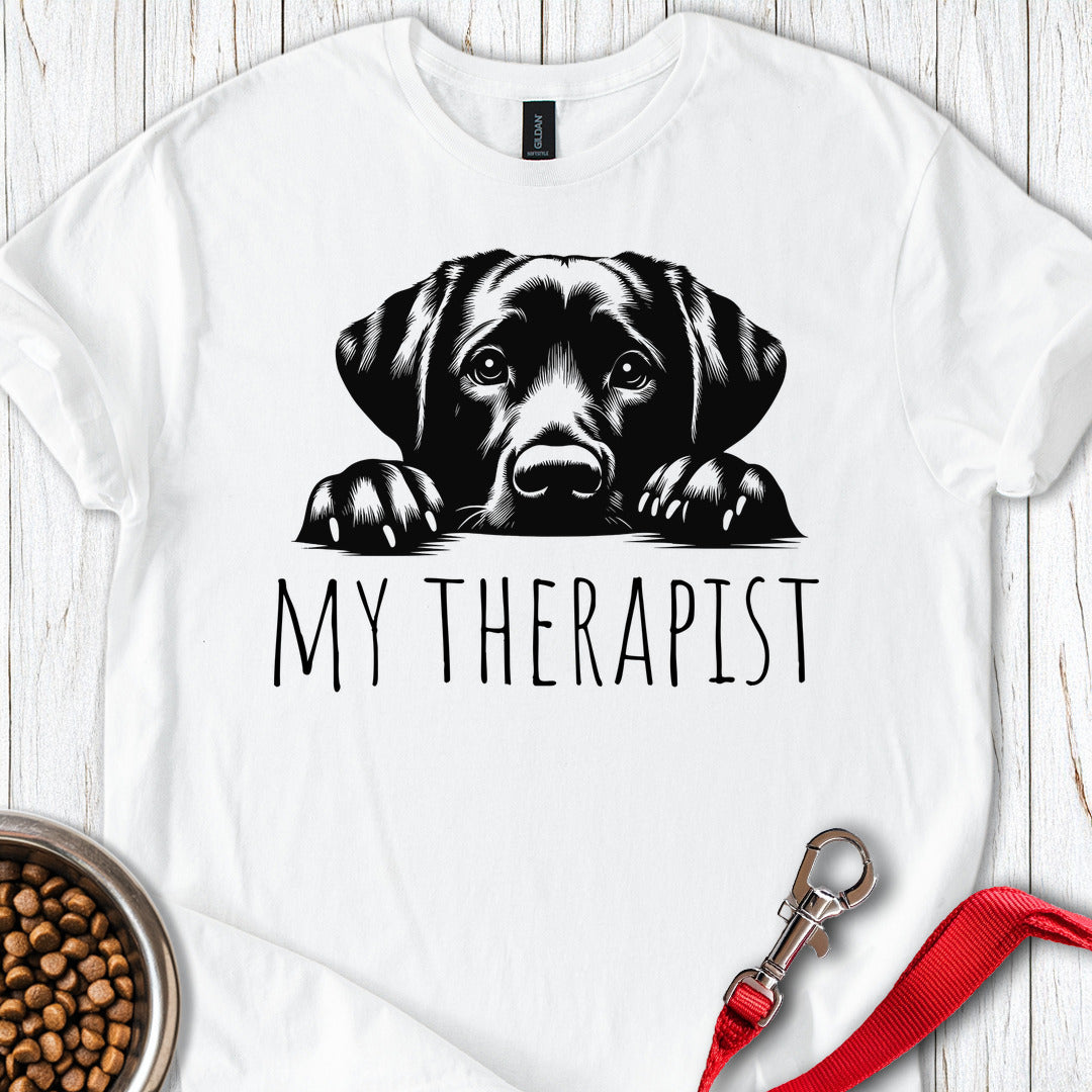 My Therapist Labrador Tee Gift For Dog Lover