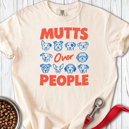 Mutts Over People Premium Tee Gift For Dog Lover