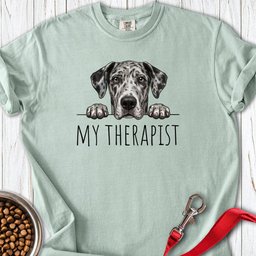 My Therapist Merle Great Dane Premium Tee Gift For Dog Lover