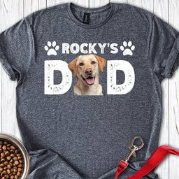 Personalized Lab Dad T Shirt Gift For Dad