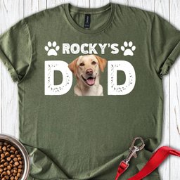 Personalized Lab Dad T Shirt Gift For Dad