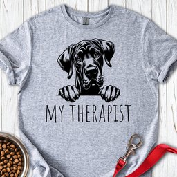 My Therapist Great Dane T Shirt Gift For Dog Lover
