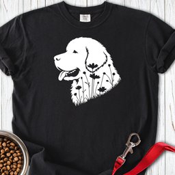 Newfoundland Flowers Premium Tee Gift For Dog Lover