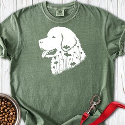 Newfoundland Flowers Premium Tee Gift For Dog Lover