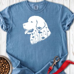 Newfoundland Flowers Premium Tee Gift For Dog Lover