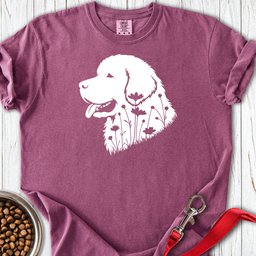 Newfoundland Flowers Premium Tee Gift For Dog Lover