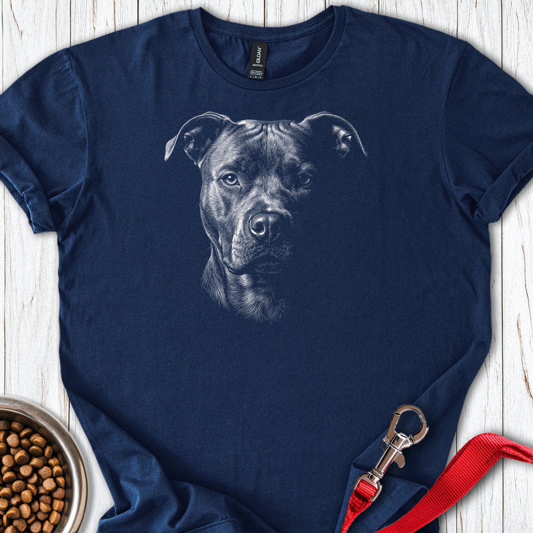 Pitbull Engraved T Shirt Gift For Dog Lover