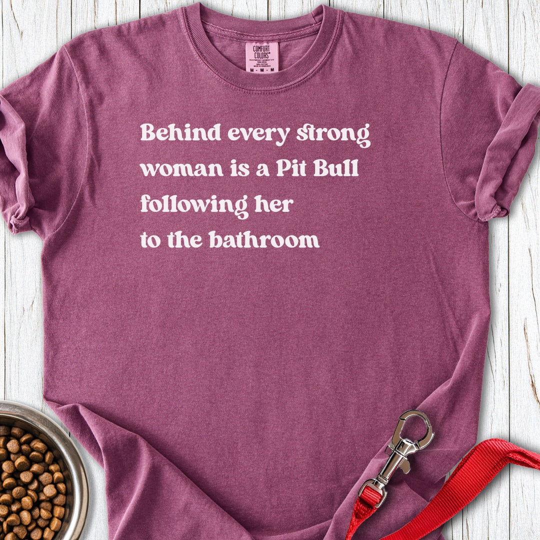 Pit Bull Strong Woman Premium Tee Gift For Women
