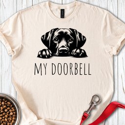 My Doorbell Labrador T Shirt Gift For Dog Lover