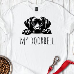 My Doorbell Labrador T Shirt Gift For Dog Lover