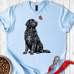 Newfoundland Butterfly T Shirt Gift For Dog Lover