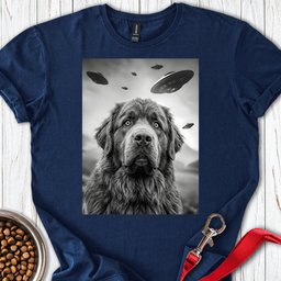 Newfoundland Ufo T Shirt Gift For Dog Lover