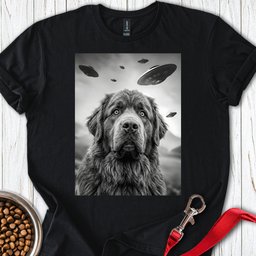 Newfoundland Ufo T Shirt Gift For Dog Lover