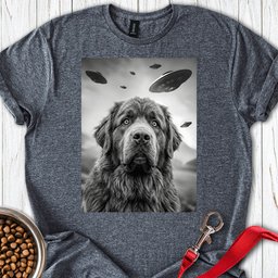 Newfoundland Ufo T Shirt Gift For Dog Lover