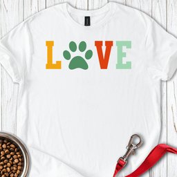 Love Dog T Shirt Gift For Dog Lover