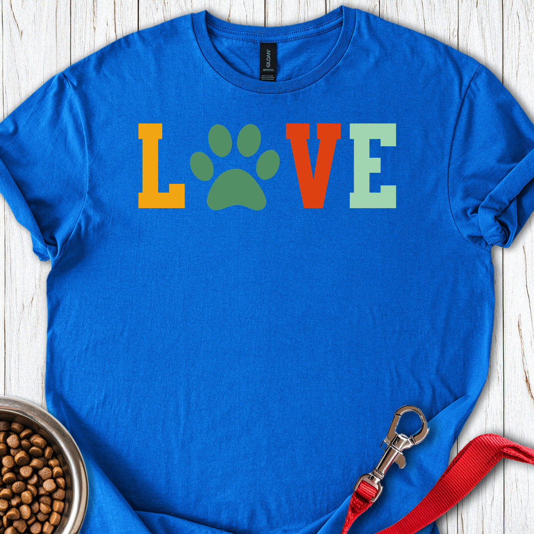 Love Dog T Shirt Gift For Dog Lover