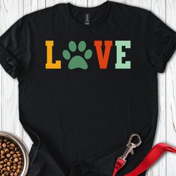 Love Dog T Shirt Gift For Dog Lover