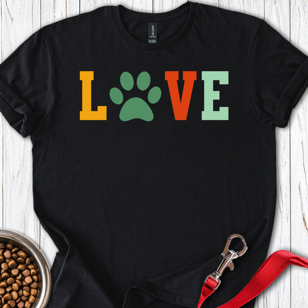Love Dog T Shirt Gift For Dog Lover