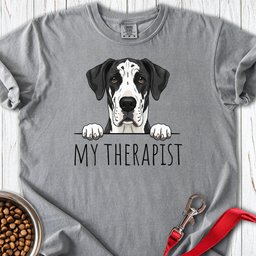 Mantle Great Dane My Therapist Premium Tee Gift For Dog Lover
