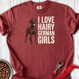 Liver German Shorthaired Pointer Hairy Girls Premium Tee Gift For Dog Lover
