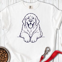 Newfoundland Lineart Premium Tee Gift For Dog Lover