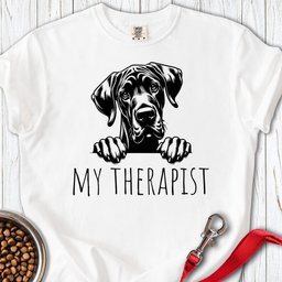 My Therapist Great Dane Premium Tee Gift For Dog Lover
