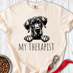My Therapist Great Dane Premium Tee Gift For Dog Lover