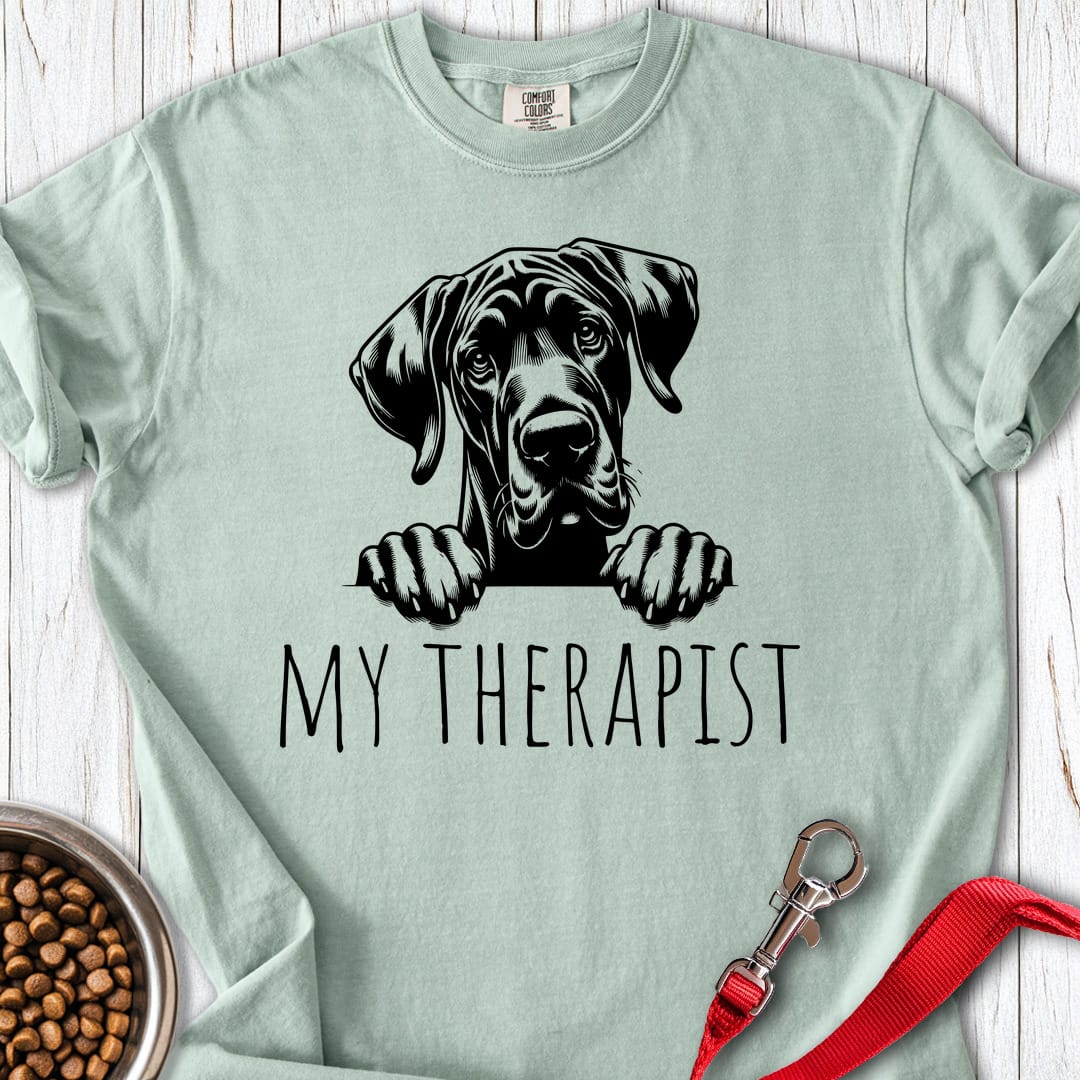 My Therapist Great Dane Premium Tee Gift For Dog Lover