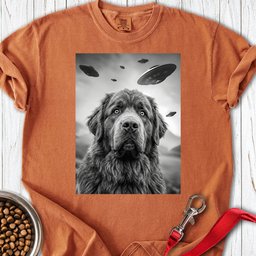 Newfoundland Ufo Premium Tee Gift For Dog Lover