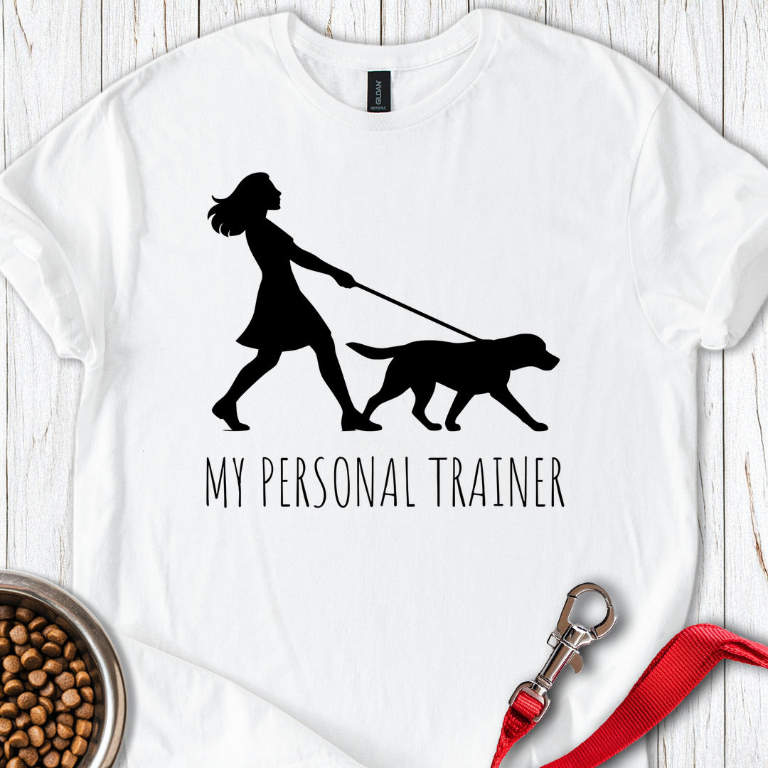 My Personal Trainer Labrador T Shirt Gift For Dog Lover