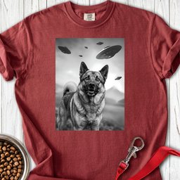 Norwegian Elkhound Ufo Premium Tee Gift For Dog Lover
