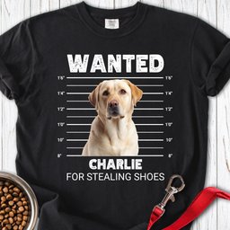Personalized Dog Mugshot Premium Tee Gift For Dog Lover