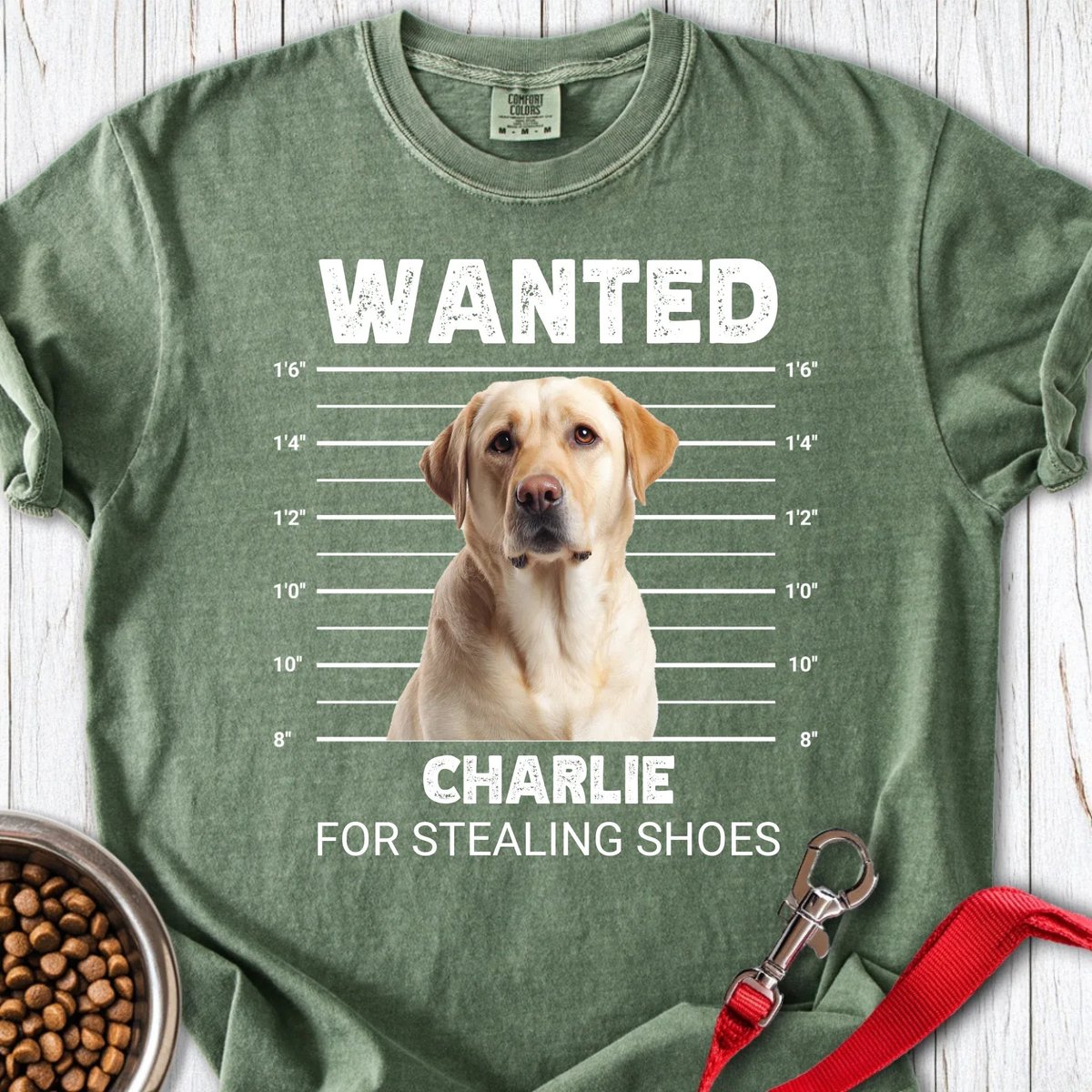 Personalized Dog Mugshot Premium Tee Gift For Dog Lover