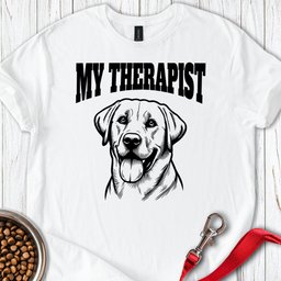 My Therapist Labrador T Shirt Gift For Dog Lover