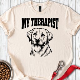 My Therapist Labrador T Shirt Gift For Dog Lover