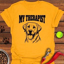 My Therapist Labrador T Shirt Gift For Dog Lover