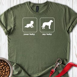 My Baby Irish Wolfhound T Shirt Gift For Dog Lover