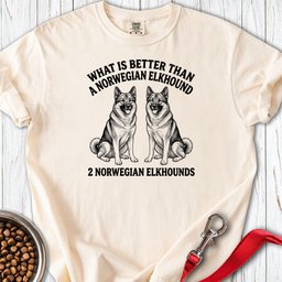 Norwegian Elkhound What Is Better Than One Premium Tee Gift For Dog Lover