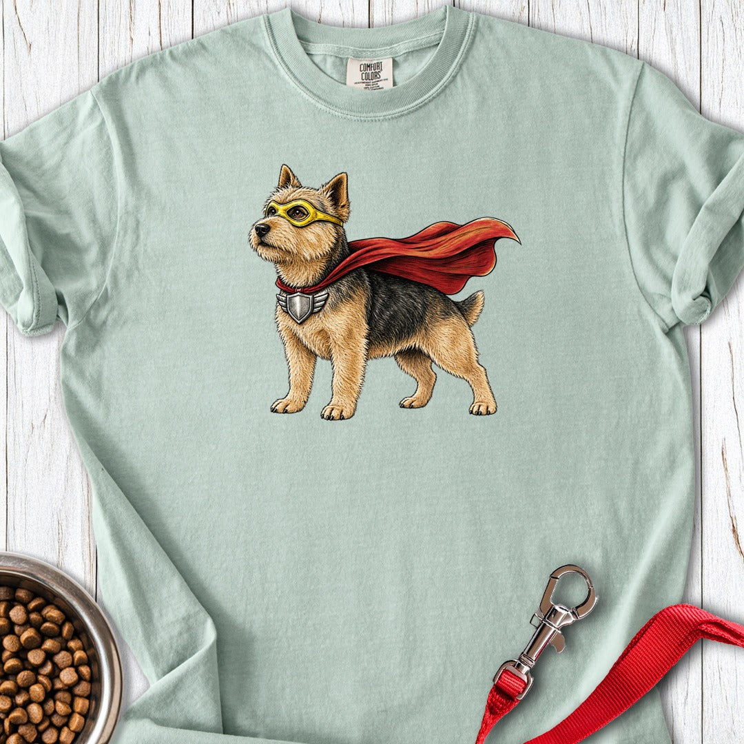 Norwich Terrier Superhero Premium Tee Gift For Dog Lover