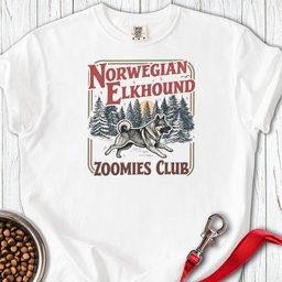 Norwegian Elkhound Zoomies Club Premium Tee Gift For Dog Lover