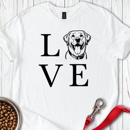 Love Labrador T Shirt Gift For Dog Lover