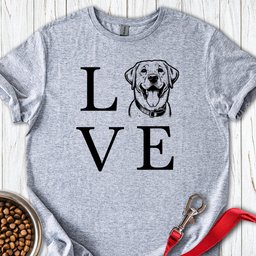 Love Labrador T Shirt Gift For Dog Lover