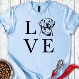Love Labrador T Shirt Gift For Dog Lover
