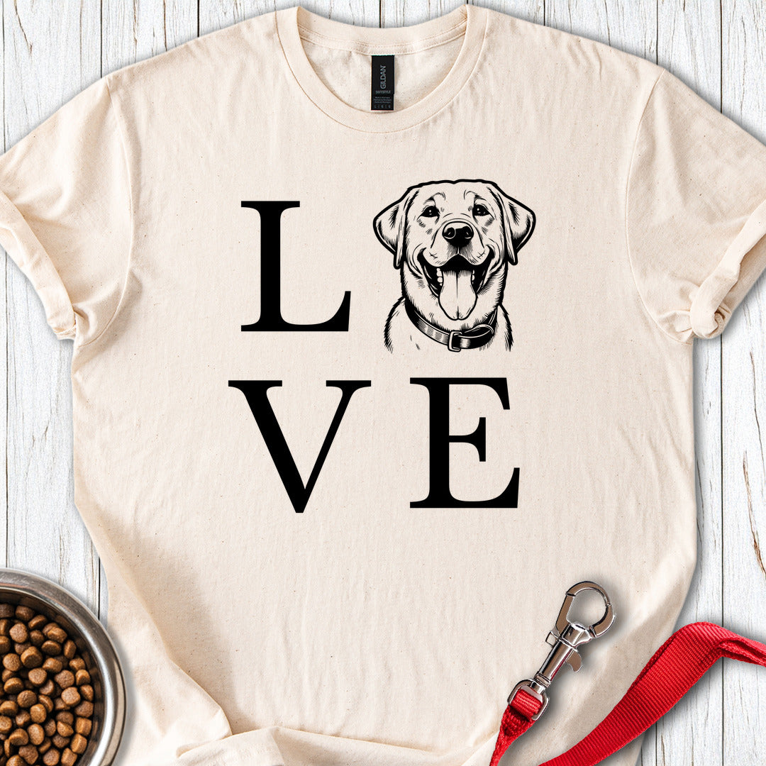 Love Labrador T Shirt Gift For Dog Lover