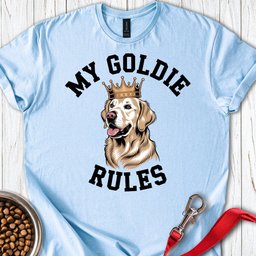 My Golden Retriever Rules T Shirt Gift For Dog Lover