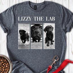 Personalized Lab Photo Frame T Shirt Gift For Dog Lover
